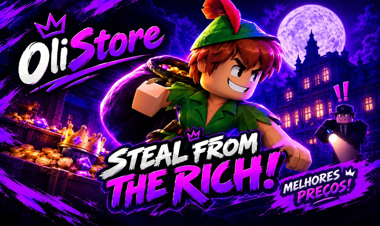 (90% OFF) Steal From The Rich!/Roube dos ricos! | MELHORES PREÇOS!