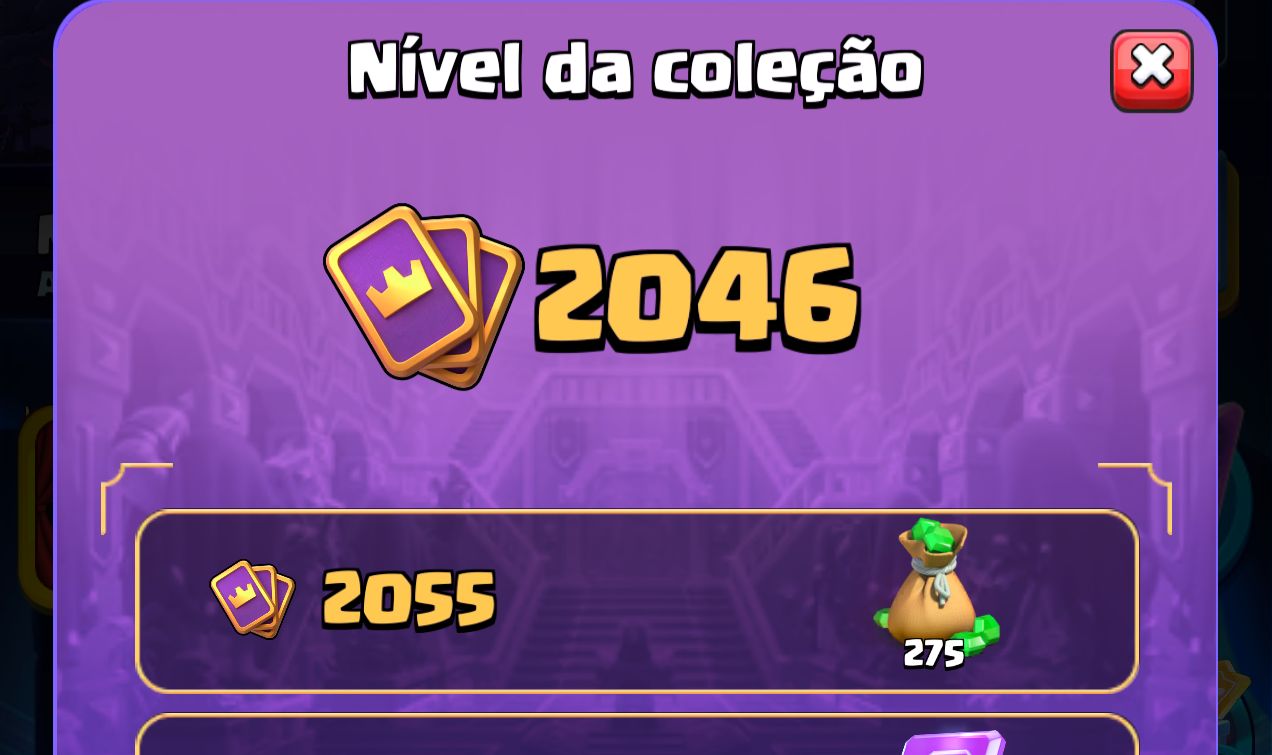 Conta clash royale nível global
