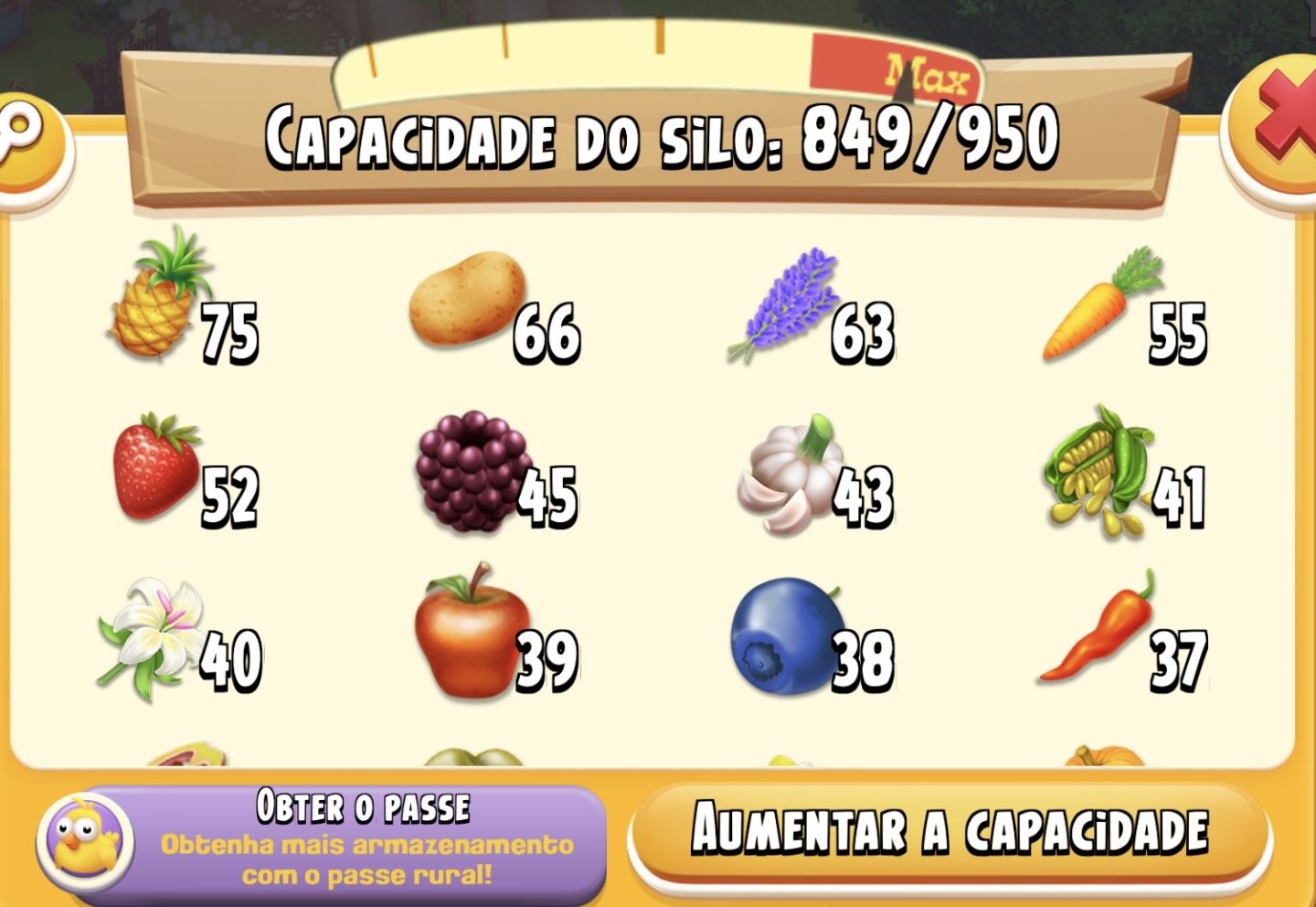 CONTA DE HAY DAY LVL 62 | TODOS OS ANIMAIS LIBERADOS | 30/ 50 máquinas