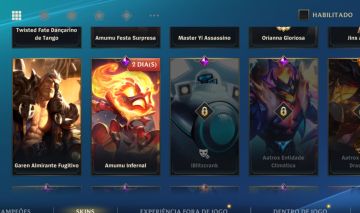 Conta de 2013 com skins lendárias e é tanto wild rift quanto de PC