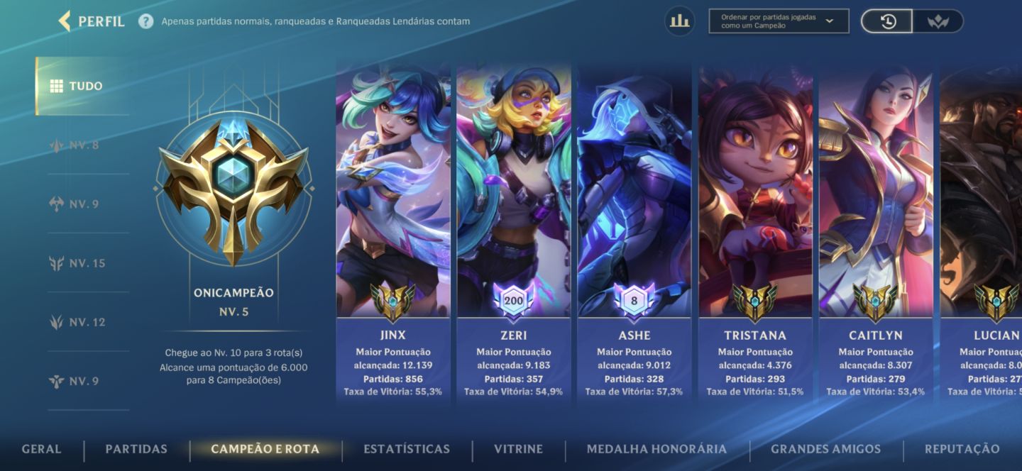 Conta wild rift + lol pc indo com conta tft de brinde