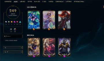 Conta LOL - LVL 459 - FULL CHAMPS - 249 SKINS - UNRANKED
