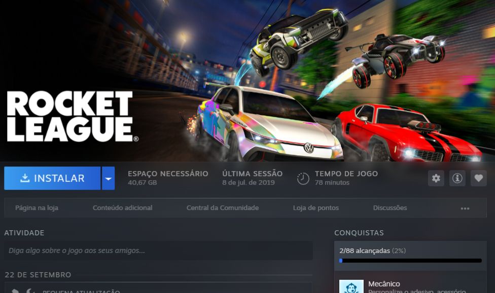 CONTA COM ROCKET LEAGUE NA STEAM (OUTROS JOGOS INCLUIDO)