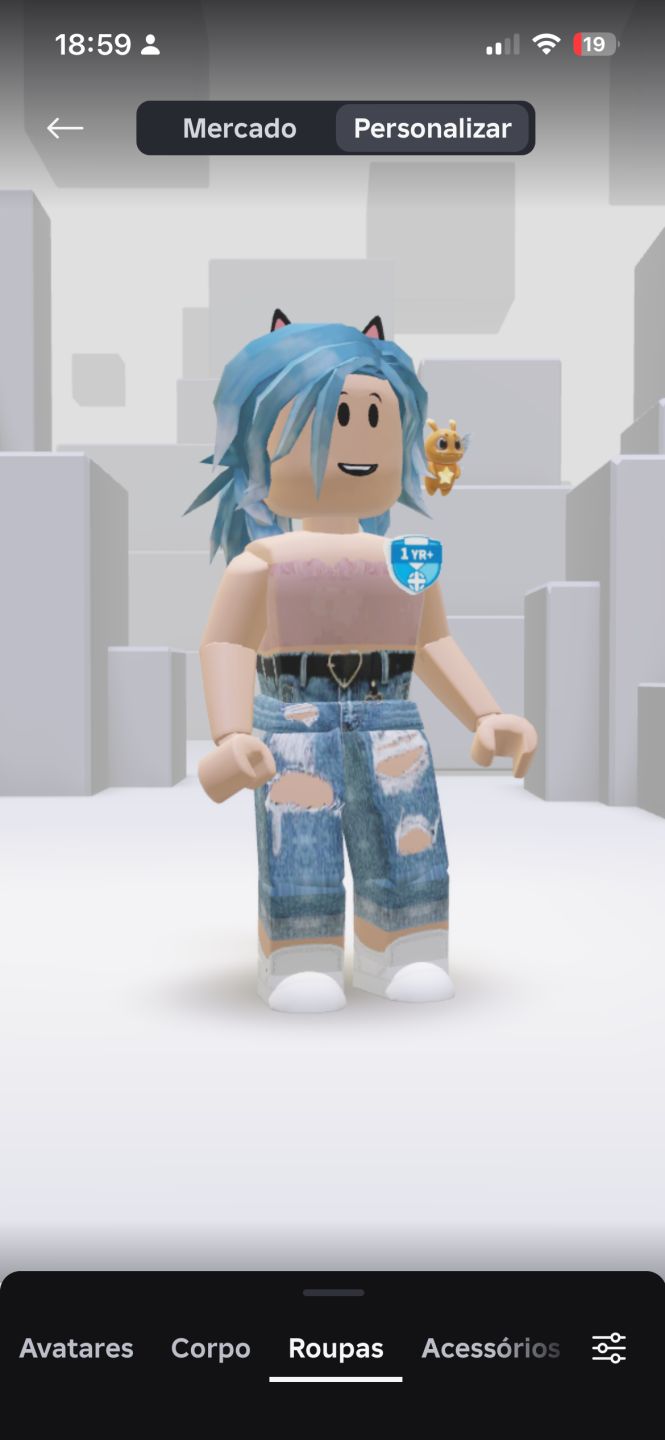 Conta de Roblox com bastante Skin feminina