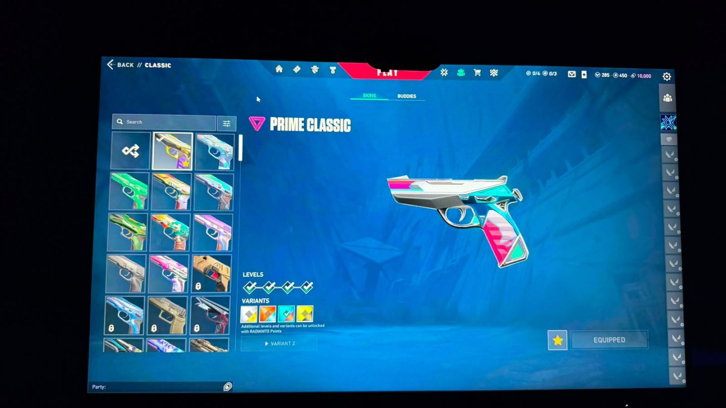 CONTA VALORANT À VENDA SKINS RARAS