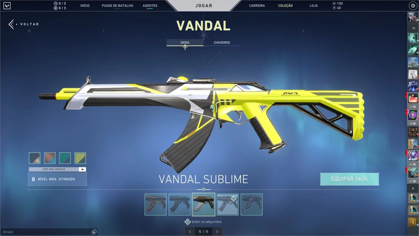 Conta Valorant Skins antigas e raras