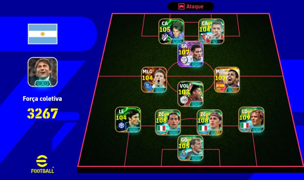 Conta efootball muito upada