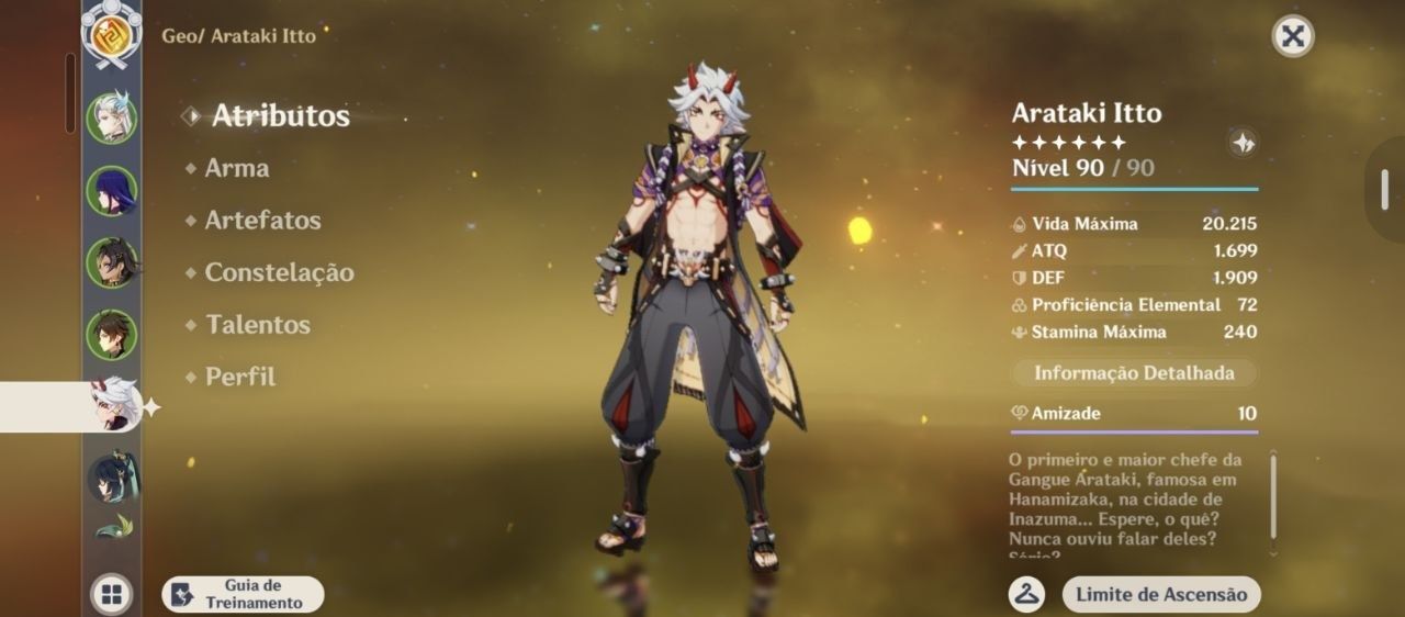 CONTA AR59 COM NEUVILLETTE + C2 RAIDEN + C1 ZHONGLI + ITTO +++