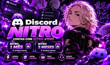 CONTAS DISCORD COM NITRO + NITRO VIA LINK | ENTREGA RÁPIDA | MELHOR PREÇO