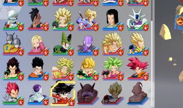 DRAGON BALL GEKISHIM SQUADRA, conta late game, quase todos os personagens
