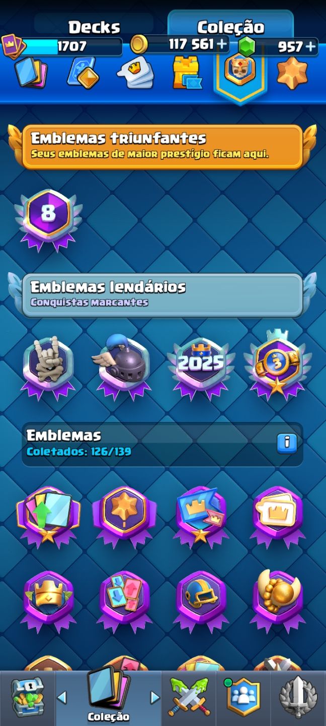 CLASH ROYALE | 14K TROFÉUS | TORRE 16 | 19 EVOLUÇÕES | 14 HERÓIS | 70 EMOTES