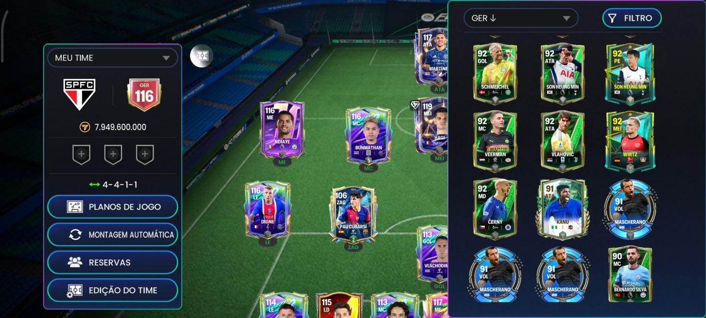 CONTA DE EA FC ANTIGA COM MUITAS GEMAS