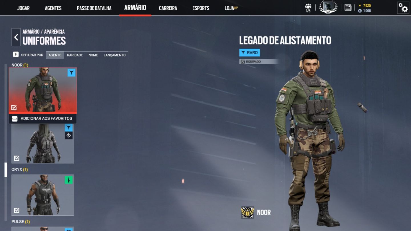 Conta Ubisoft, RAINBOW SIX SIEGE PC.