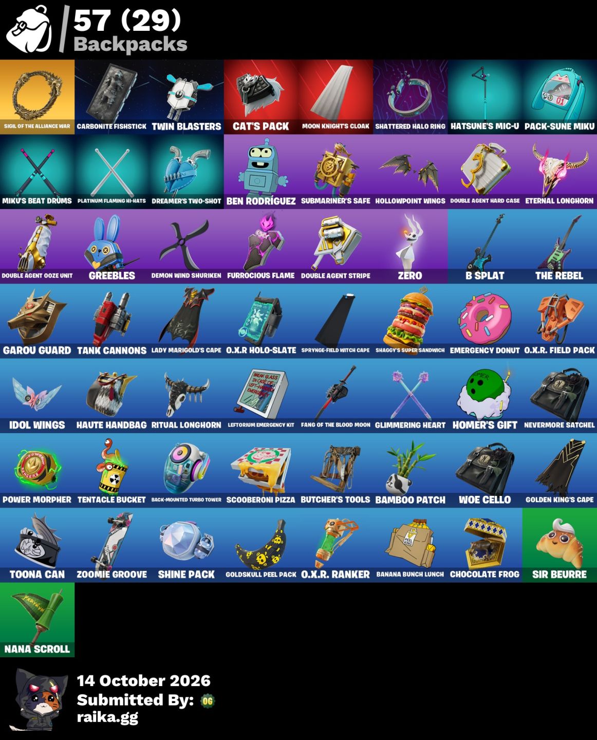 Conta de fortnite skins tryhard raras