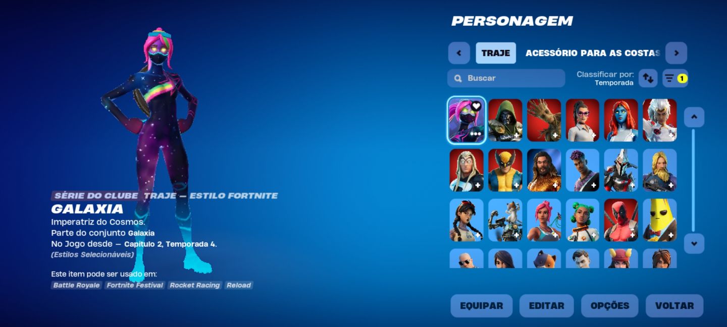 Conta Fortnite(Stealth Reflex, Kratos Full, Peixoto World, Mako), 15+ jogos Epic