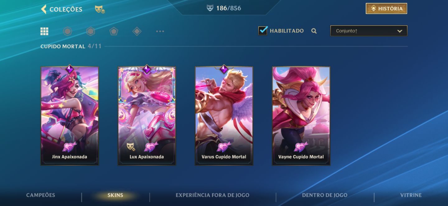 LOL WILD RIFT COM 186 SKINS CRIADA EM 2021 COM FOCO EM ADC E SUP