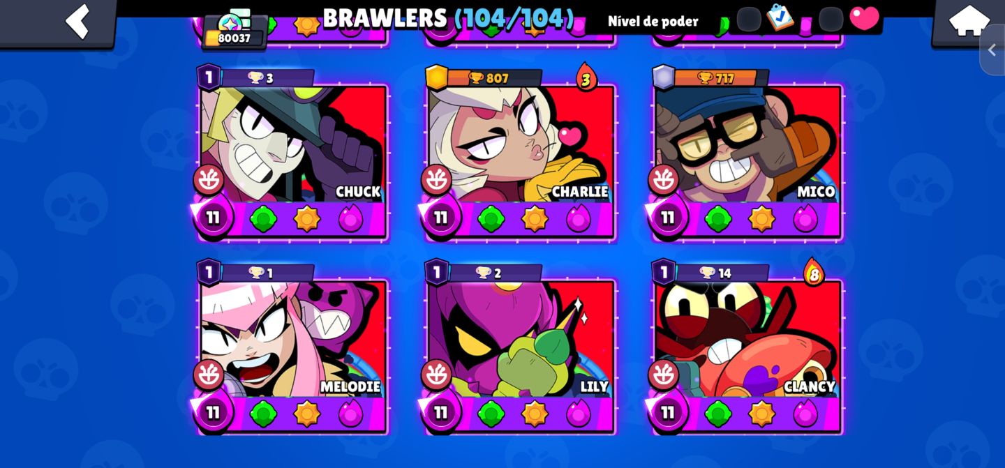 Conta Brawl nivel competitivo