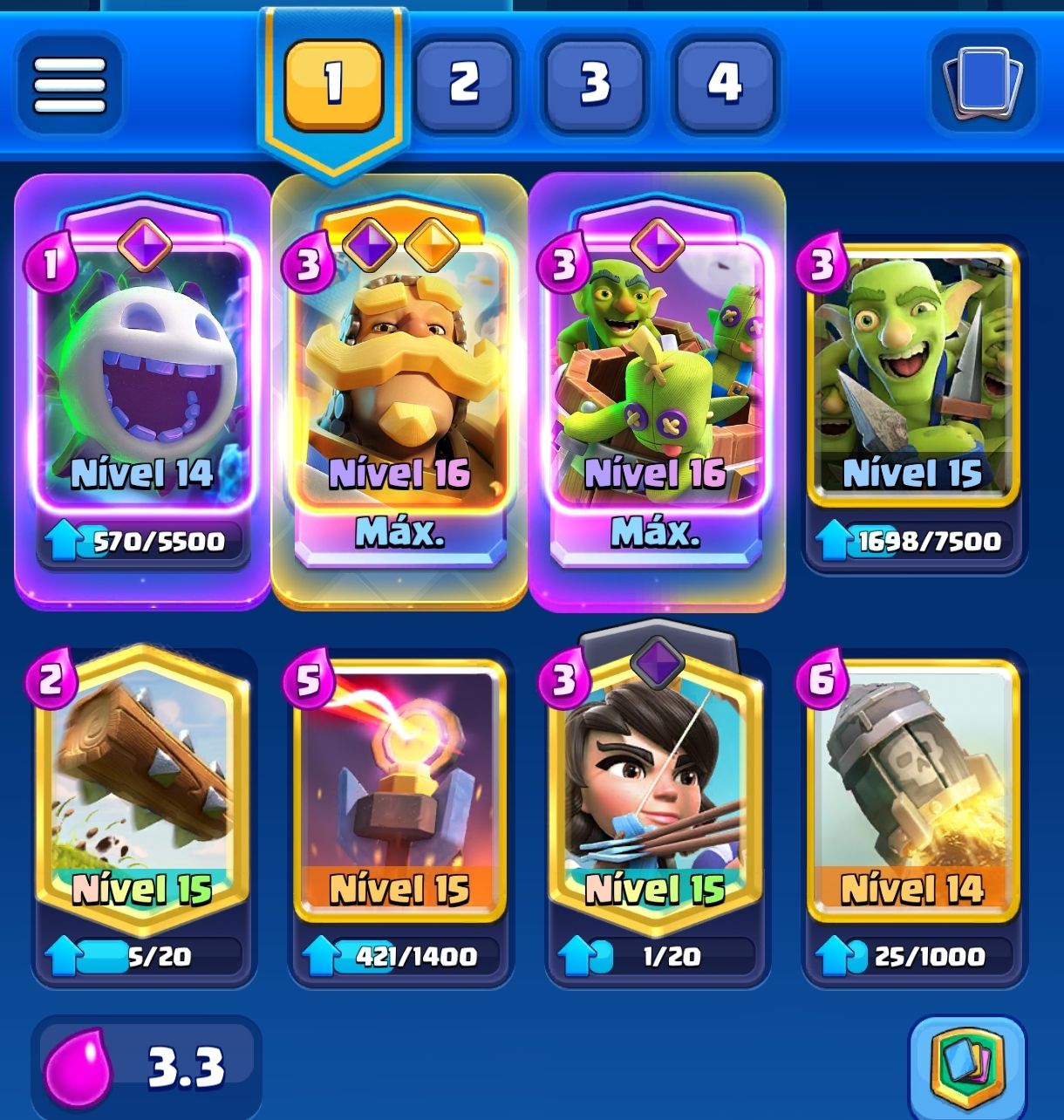 CONTA CLASH ROYALE / 10 ANOS DE EVOLUÇÃO!