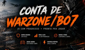 Conta Warzone/BO7 com Blackcell Bo7 e Bo6