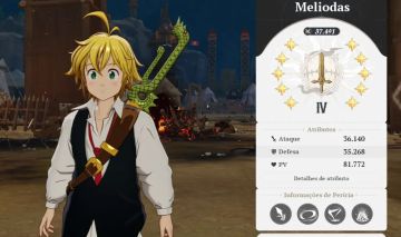 CONTA END GAME 3 PERSONAGENS P10 MELIODAS P10/ELIZABETH P10/