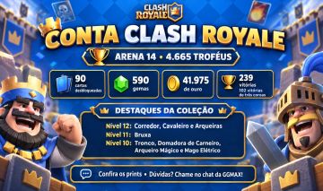 Conta Clash Royale Arena 14 | 4.665 Troféus - no Precinho Pra Sair Logo