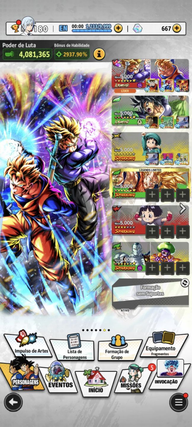 CONTA DB LEGENDS FULL EQUIP