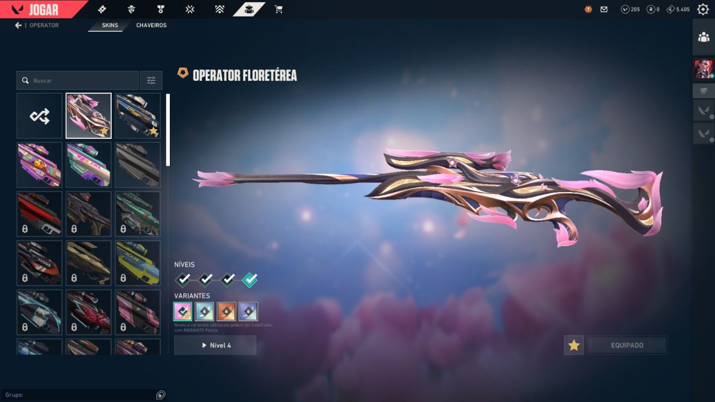 CONTA DE VALORANT COM MUITAS SKINS DE FACA + VANDAL + SHERIFF