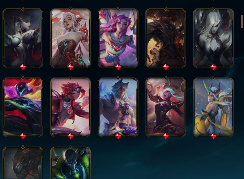 Conta de LoL Skin LeBlanc Lenda Ascendida Mitica e +17 Skins Lendárias