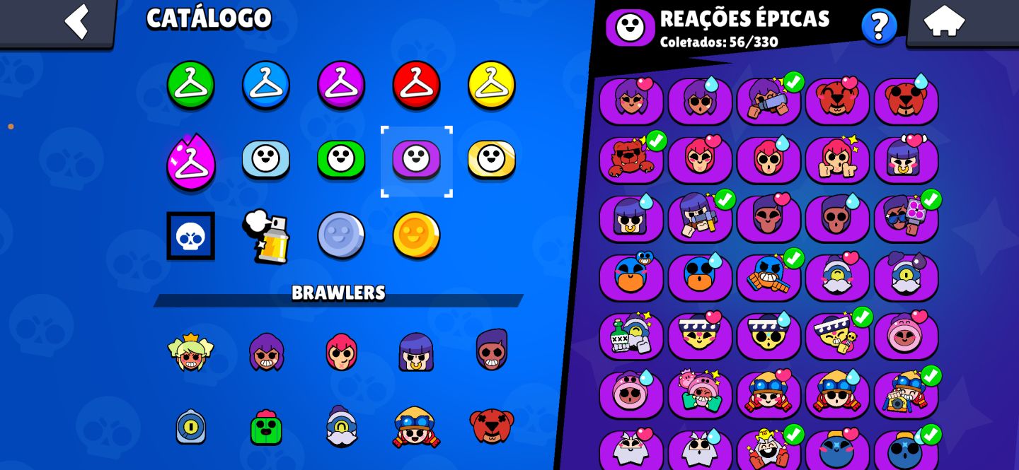 CONTA DE BRAWL STARS(57441 troféus, 17535 blings e 39 gemas)