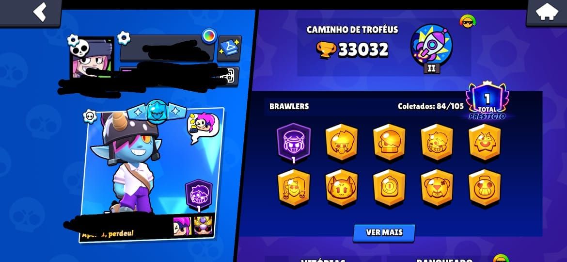 CONTA RARA - BRAWL STARS de 2018 com Colette Trixie/Star Shelly.