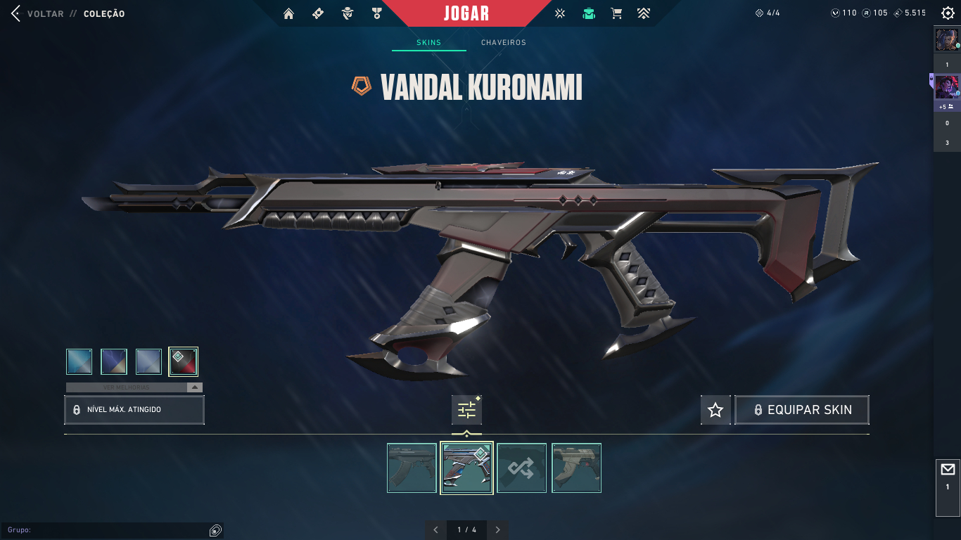 Conta de valorant com skin