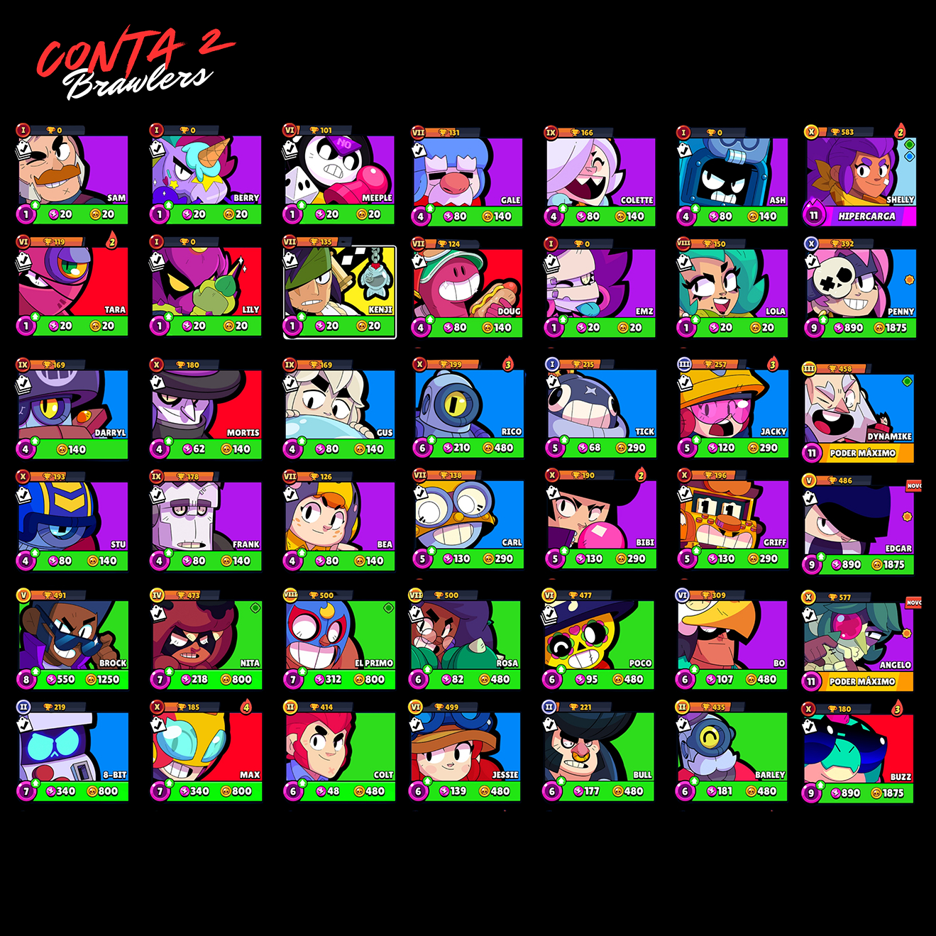 Contas Brawl Stars