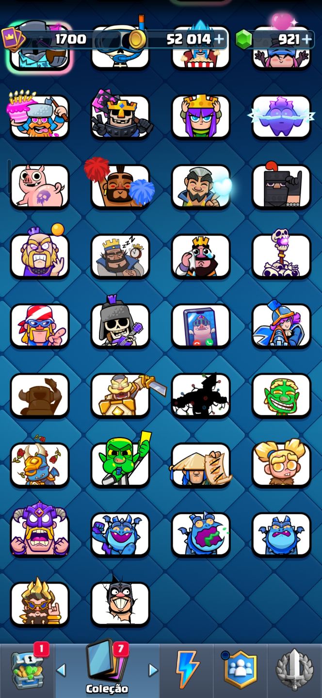 CONTA CLASH ROYALE COM TODAS AS CARTAS - VÁRIAS EVOLUÇÕES! E COM 9 ANOS DE JOGO!