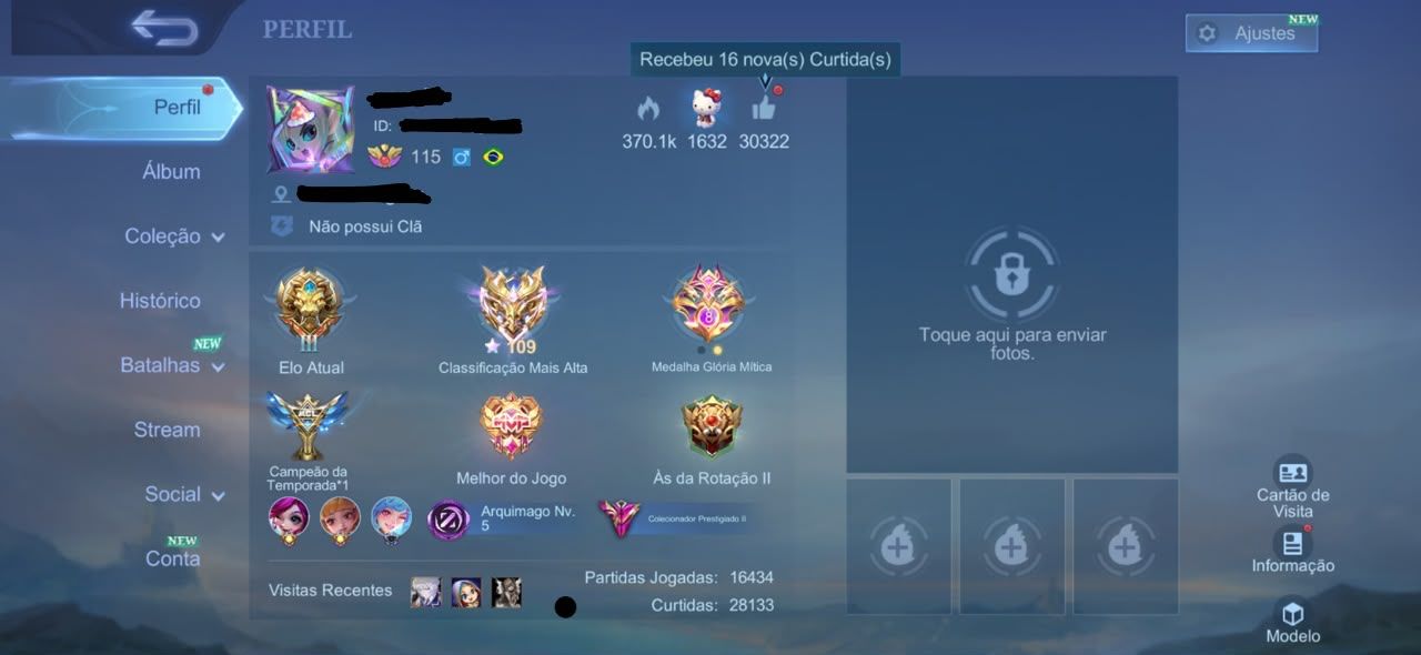 CONTA MOBILE LEGENDS