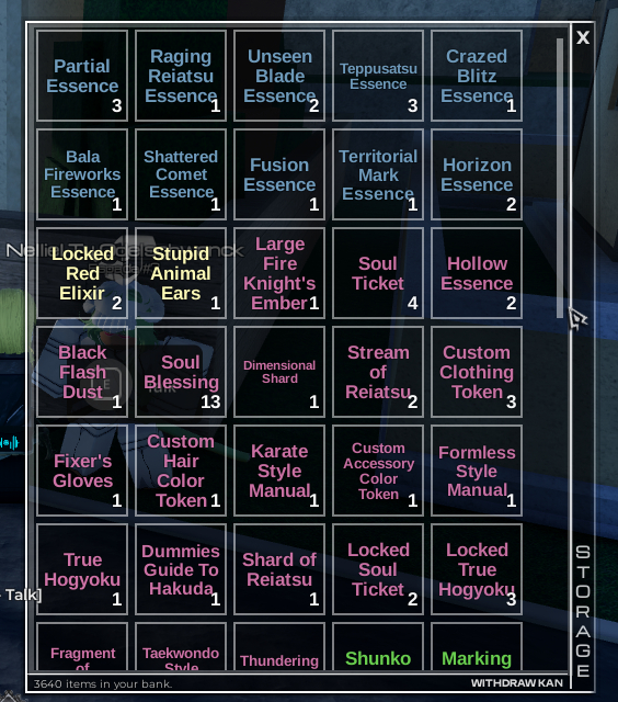 Type Soul - ITENS/ SKILLS/ ESSENCES/ REROLLS/ Preços baratos