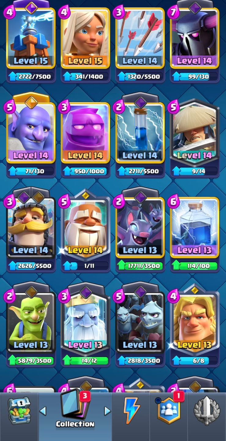 Conta clash royale 13k troféus, 7 cartas lvl 16, 13 evoluções, 6 heróis