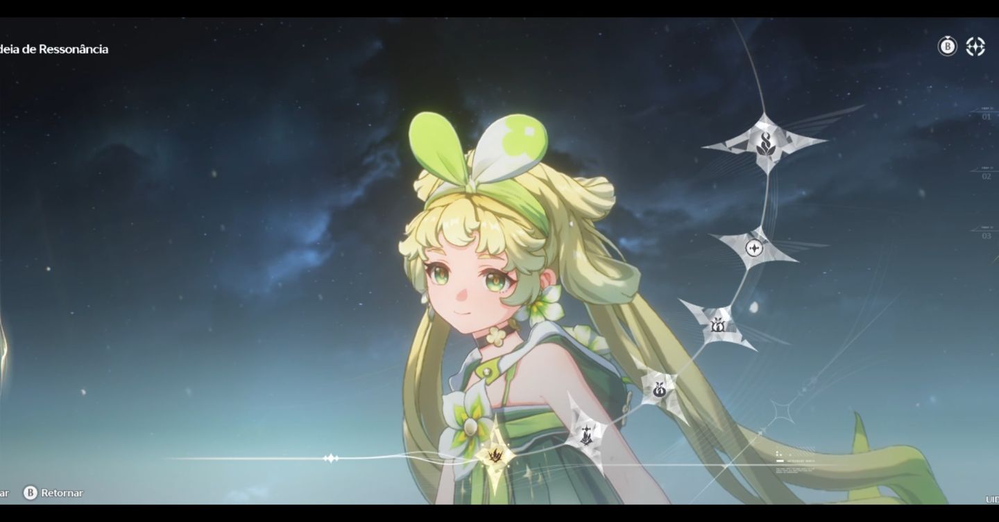 Conta Wuthering Waves com personagens limitados.