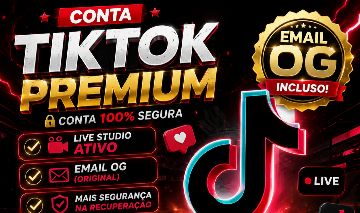 CONTA TIK TOK LIVE STUDIO ATIVO 800-1400 SEGUIDORES (EMAIL ORIGINAL)