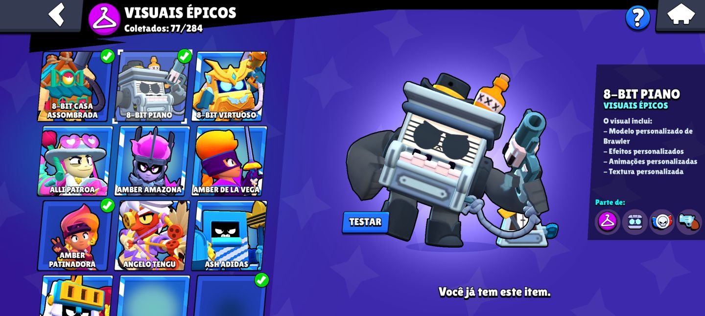 VER DESCRIÇÃO!!!Brawl Stars 60K | 100/105 Brawlers | Gemas e Skins Raras