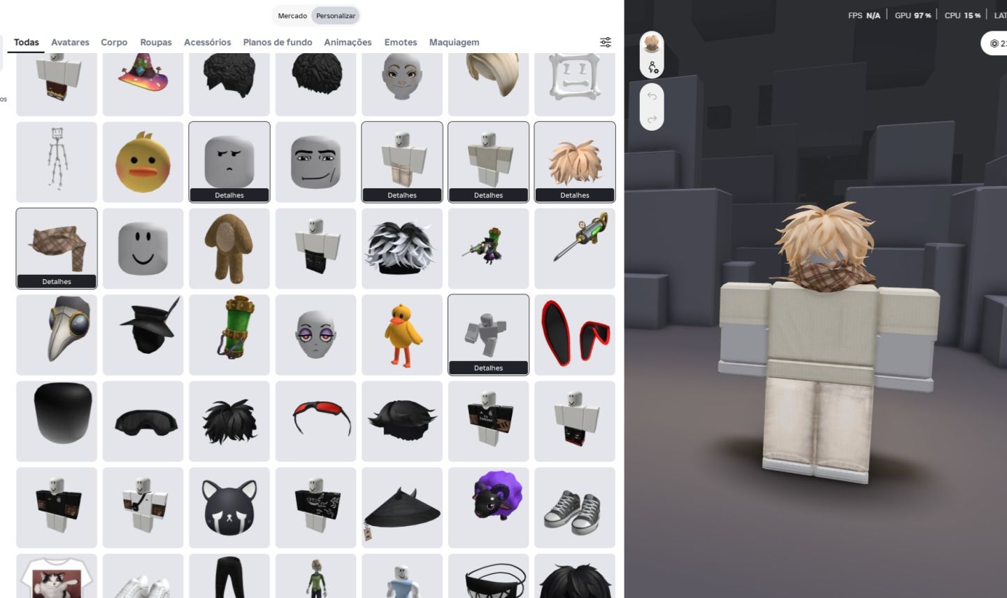 Conta de roblox com muitas skins forte em shindo life e mt jogos mt game pass