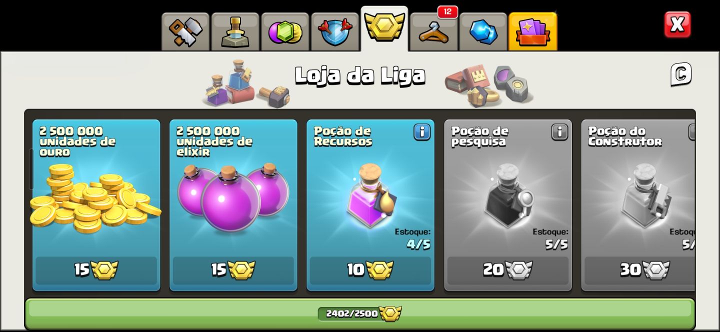 CV 18 SEMI-FULL CONTA BOA PRA LIGA DE CLANS