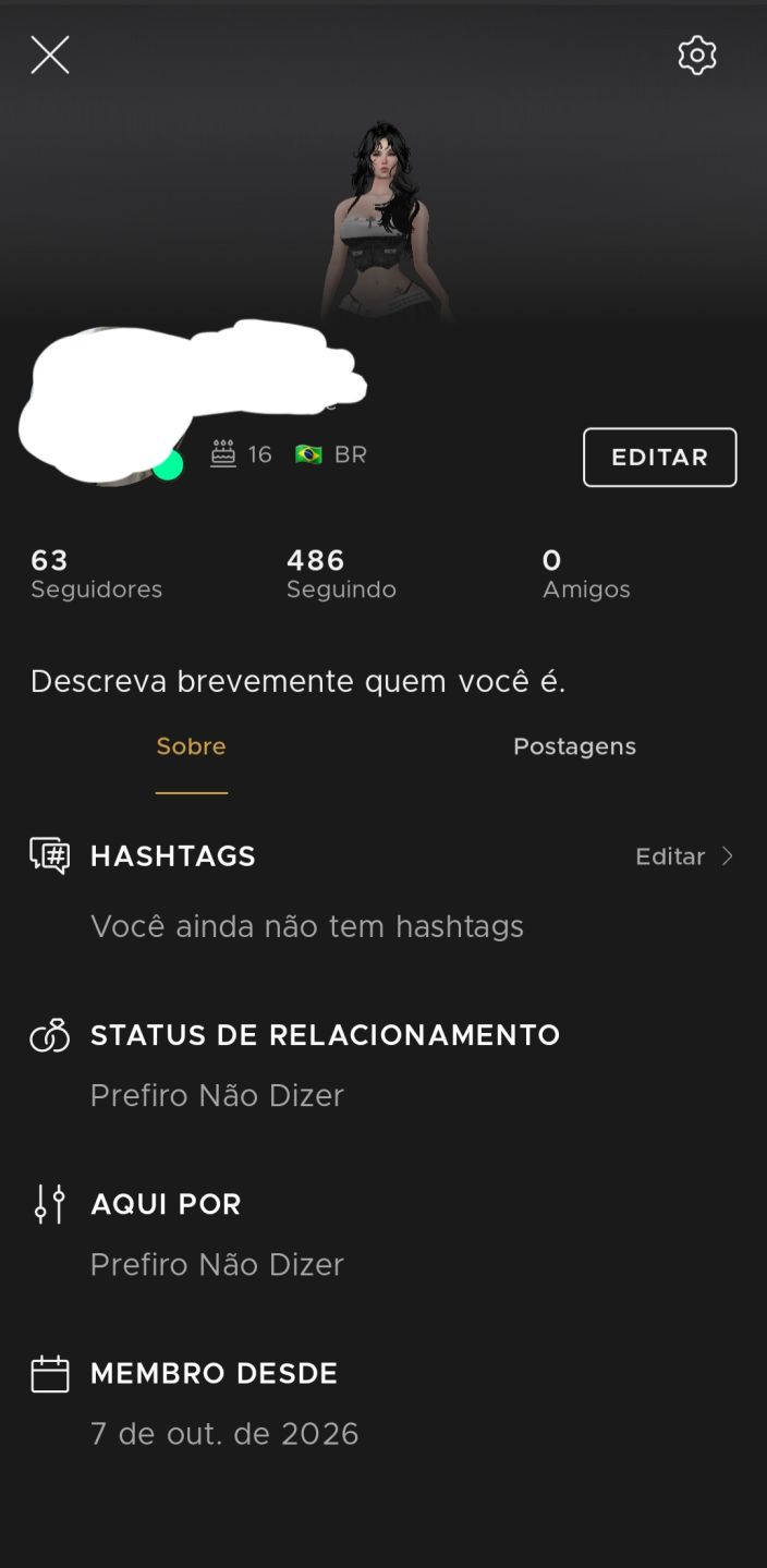 Conta IMVU feminina á venda!!