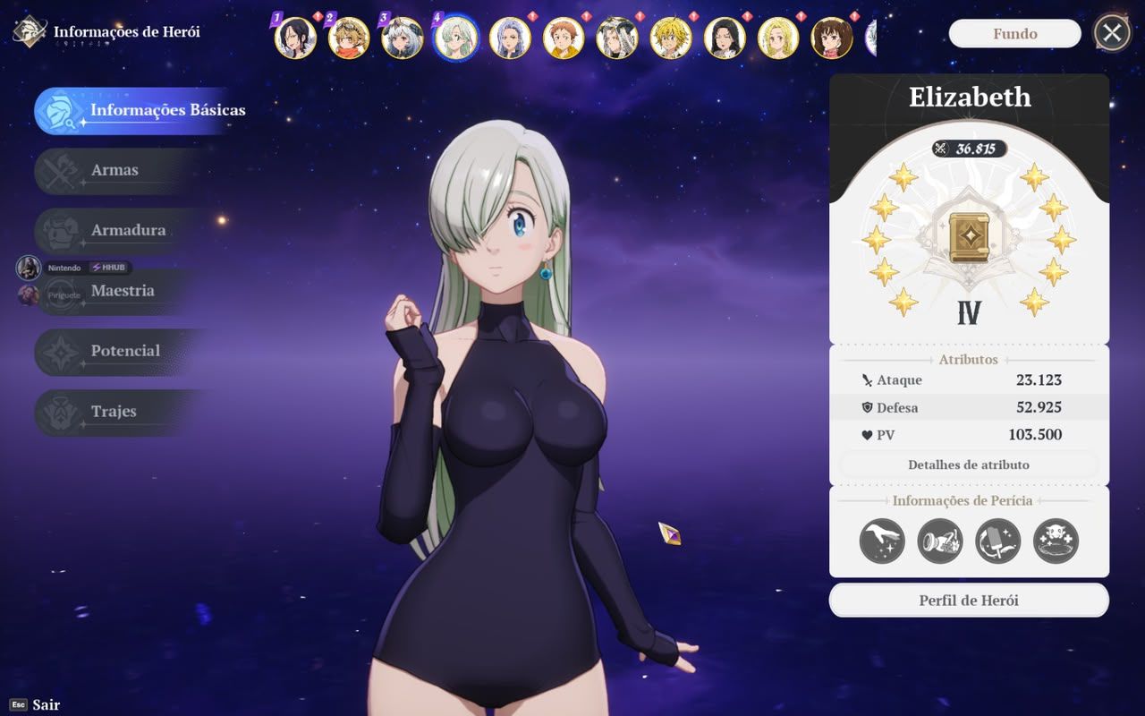 Conta 7DS Origins / Merlin e Elizabeth P10