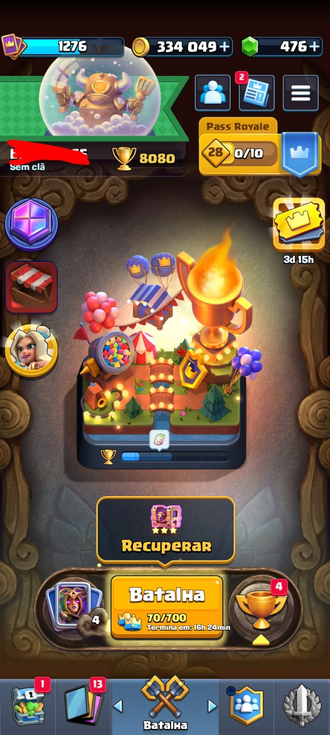 (PROMOÇÃO SETEMBRO) CONTA CLASH ROYALE ARENA 21