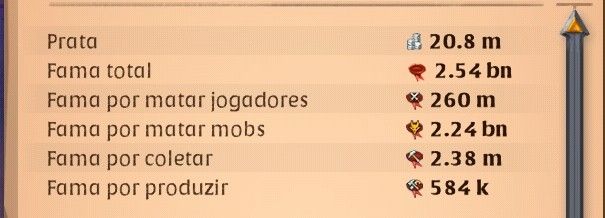 Conta Albion 2,5B de fama