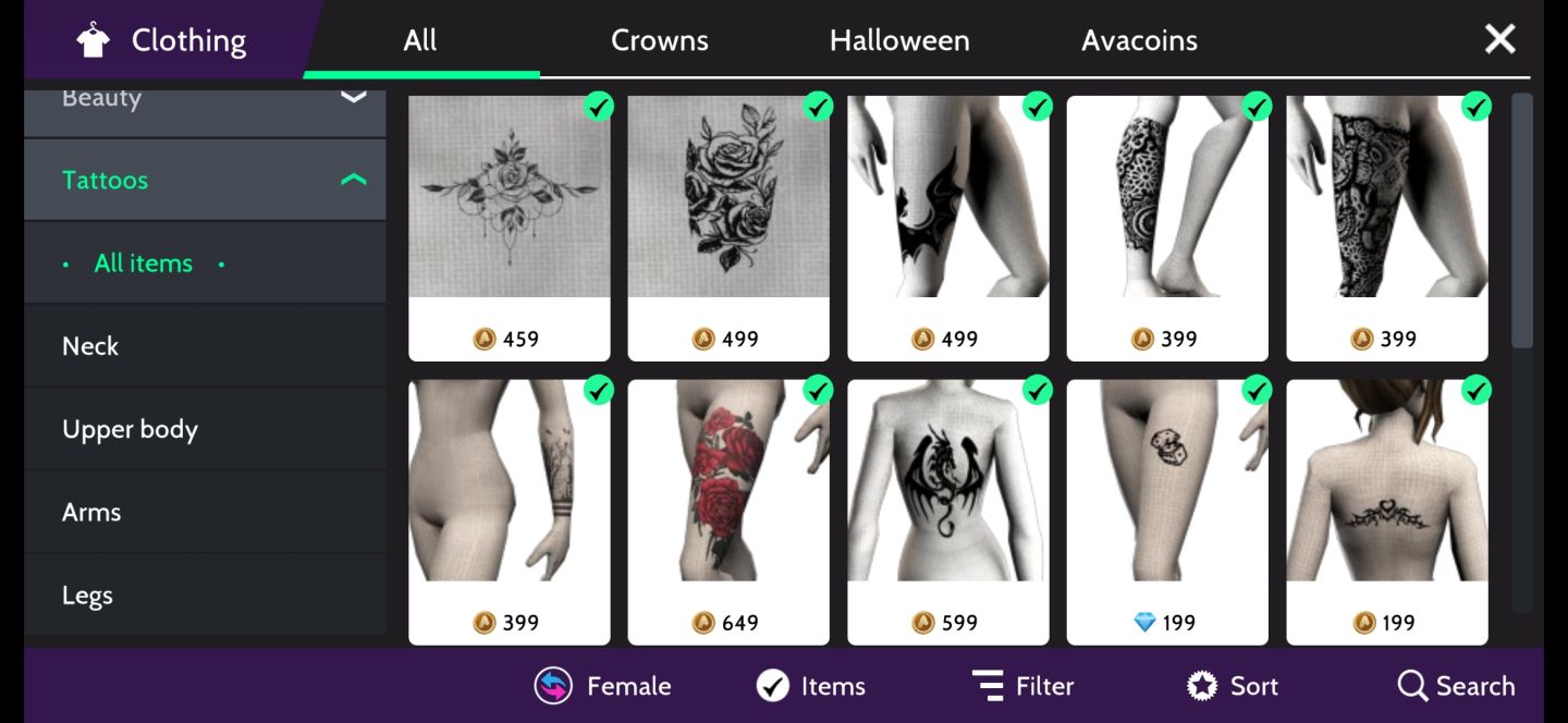 Conta Feminina Avakin Life - Exclusiva