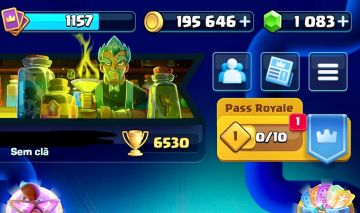 CONTA CLASH ROYALE(ARENA 18 - 6530 TROFÉUS) + BRAWL STARS (7565 TROFÉUS)