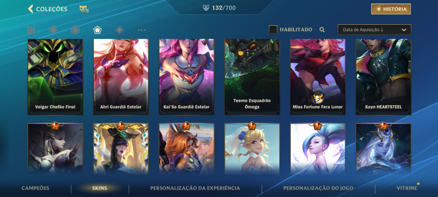 CONTA DE LOL COM GWEN ROSA DE CRISTAL PRESTÍGIO