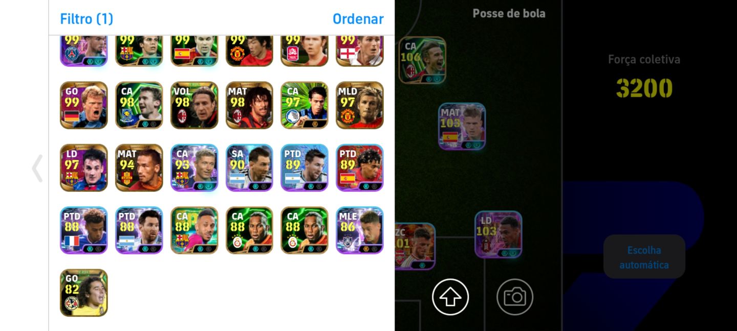 CONTA EFOOTBAL COM DEL PIERO META E SHEVCHENKO