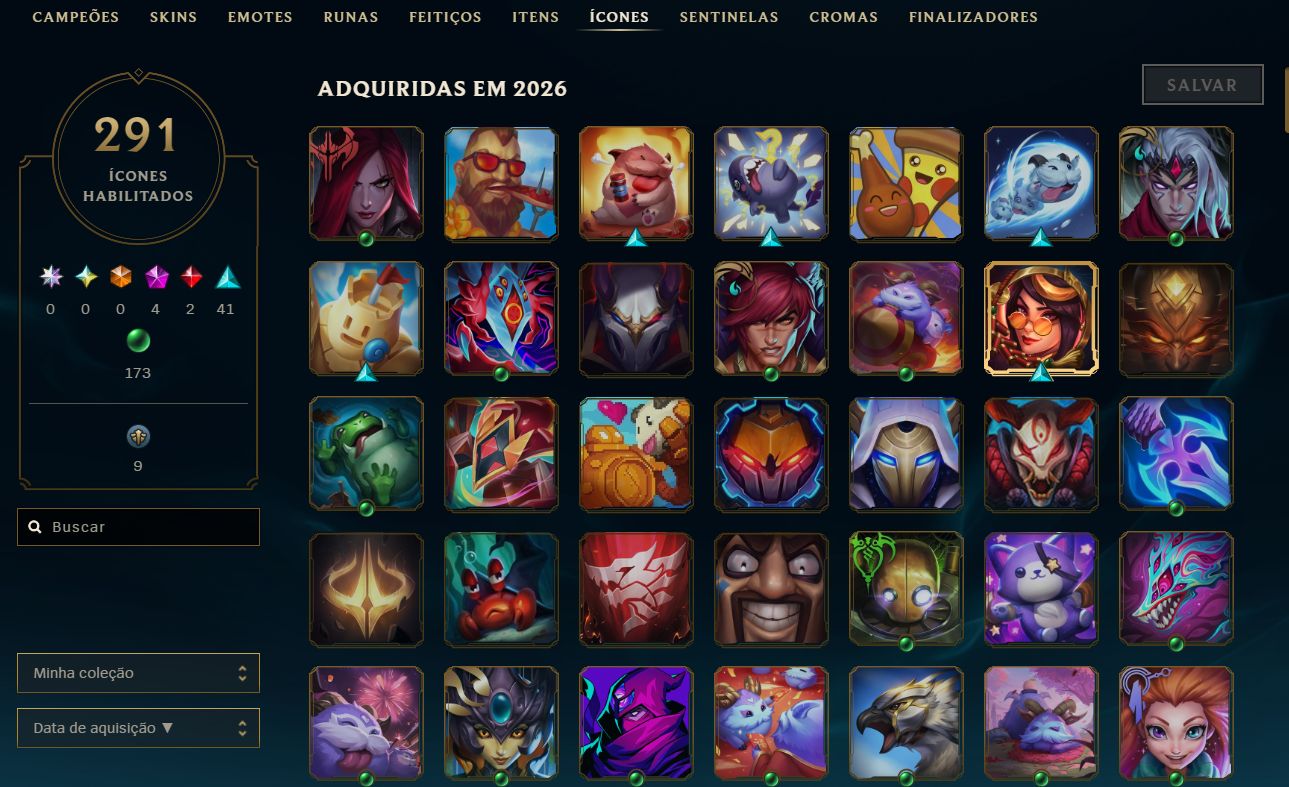 Conta League Of Legends 163 Skins/Ultimo elo platina/pode Troca a Senha e email